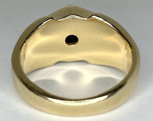 Vintage 14kt Gelbgold Diamant (0,21ct) Solitär Ring Punze 2023 P - Bild 4 von 13