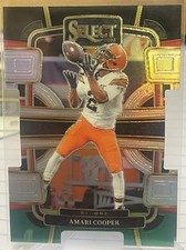 2023 Panini Select #24 Amari Cooper Black Green Die Cut Browns Raiders Cowboys