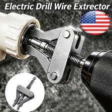Pipe Extractor Tool Broken Thread Puller Hex Shank Power Drill Us