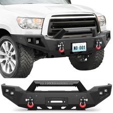 Off-road Front Bumper With Winch Platesensor Hole For 2007-2013 Toyota Tundra