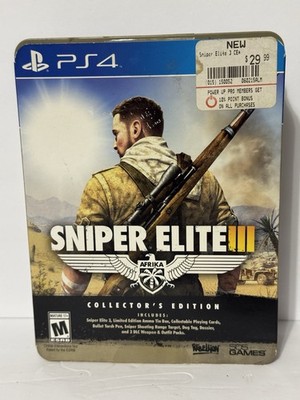 *ULTRA RARE* Sniper Elite 3 III Collector s Edition PS4 NEW & FACTORY SEALED