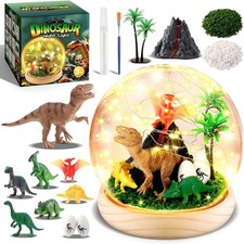 DIY Bastelset Dinosaurier f&uuml;r Kinder ab 3 Jahren - Personalisierbares Nachtlicht
