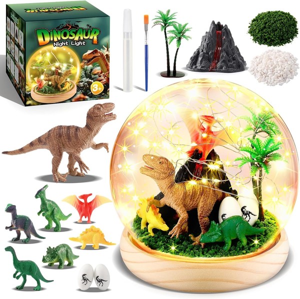 Diy Bastelset Dinosaurier FüR Kinder Ab 3 Jahren - Personalisierbares Nachtlicht-image