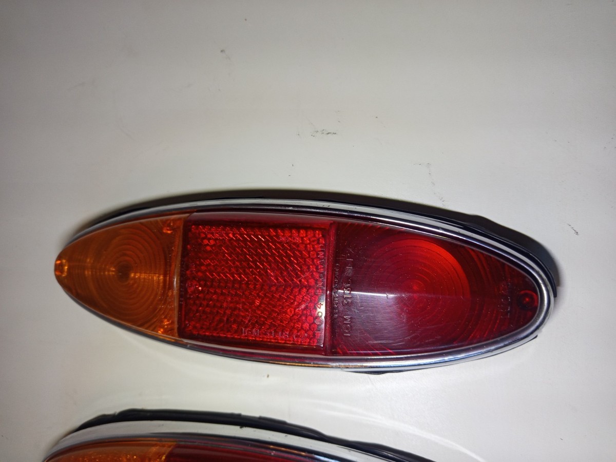 SUNBEAM ALPINE LUCAS L654 Rear lamp set Red/Amber Lens Original | eBay