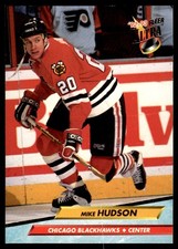 1992-93 Ultra !!! Mike Hudson Chicago Blackhawks #37