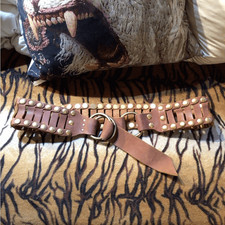 NEW  Rare we the Free Brown Leather Studded Belt