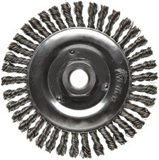 Weiler 08756 Roughneck Jr. 5 Root Pass Weld Cleaning Brush, .020 Steel Wire Fill