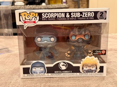 Funko Pop Scorpion & Sub-Zero 2 Pack Mortal Kombat Gamestop Exclusive