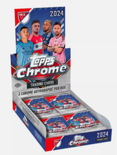 2024 Topps Chrome MLS Major League Soccer Factory Sealed Hobby Box 2 Auto