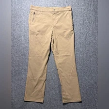 Weatherproof Vtg performance khaki pants mens 36x30 tan brown stretch flex light
