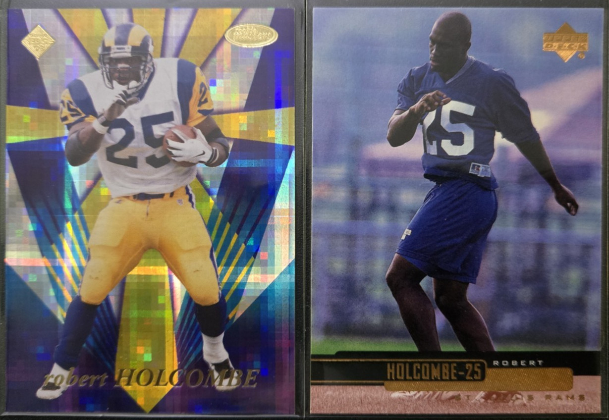 Robert Holcombe 2 Card Lot Collector's Edge Upper Deck Rookie RC - BEST VALUE!