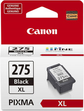 Canon PG-275 XL Genuine Black Ink Cartridge, Compatible with TS3520/3522, TR4720