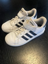 Adidas Grand Court US sz 3 UK 2.5 Boys Girls Shoes Tennis Court Sneakers Mint