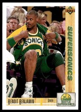 1991-92 Upper Deck Benoit Benjamin Seattle SuperSonics #159