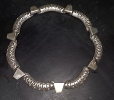 Vintage Victoria Taxco Mexico 62 Choker Necklace .925 Sterling Silver 2 5/8 Oz