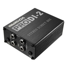 Passive Stereo Direct Box Dual Channel XLR Input 1/4  Output Low Distortion F...