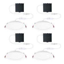 Commercial Electric 4-Pack 6in LED Recessed L...
