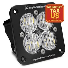Baja Designs 551005 Squadron Sport Black Wide Cornering Pattern Flush Mount LED