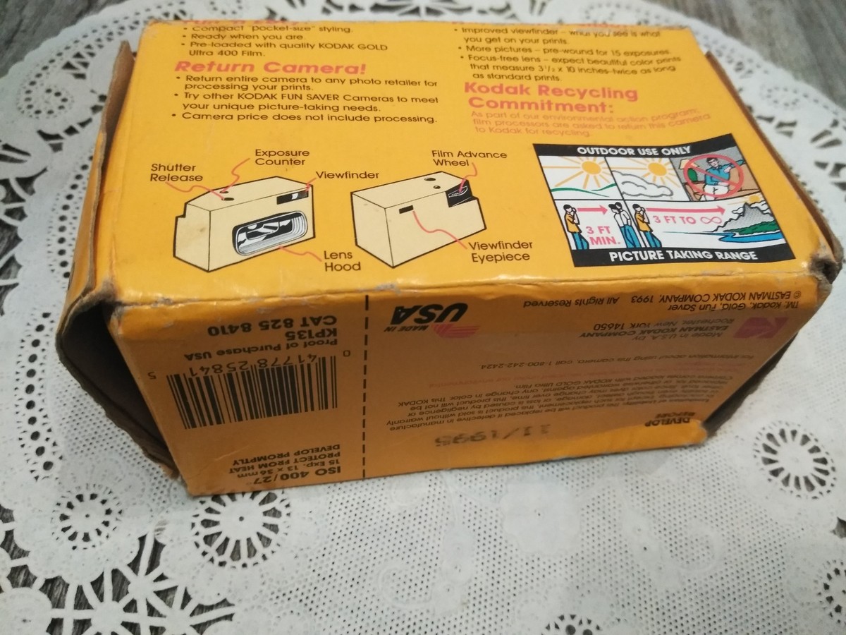 VTG. Kodak Fun Saver Panoramic 35 Disposable Camera (NEW) Exp 11