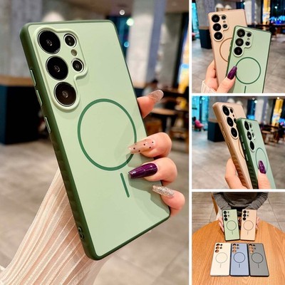 For Samsung Galaxy S26 S25 S24 S23 S22 S21 Skin Friendly Magnetic Hard Slim Case