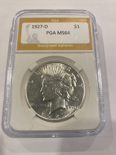 1927 D Peace Silver Dollar MS64