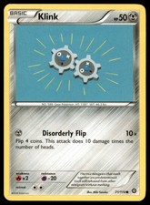 Klink 71/114 Common Steam Siege Pokemon LP