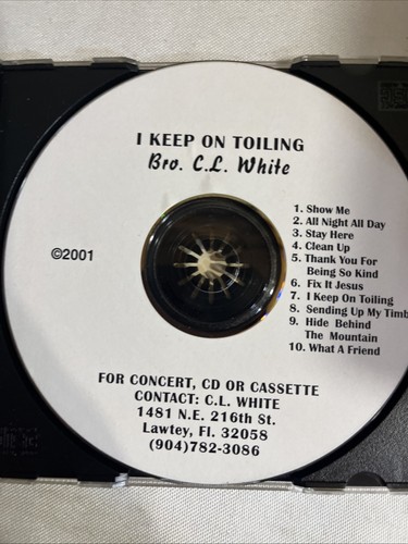 Brother C.L. Weiße Gospelmusik CD, I Keep On Toiling, 2001 - Bild 3 von 8