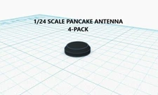 1/24 Police Fire EMS Pancake Style Antenna 4-Pack LED Build Custom Diorama