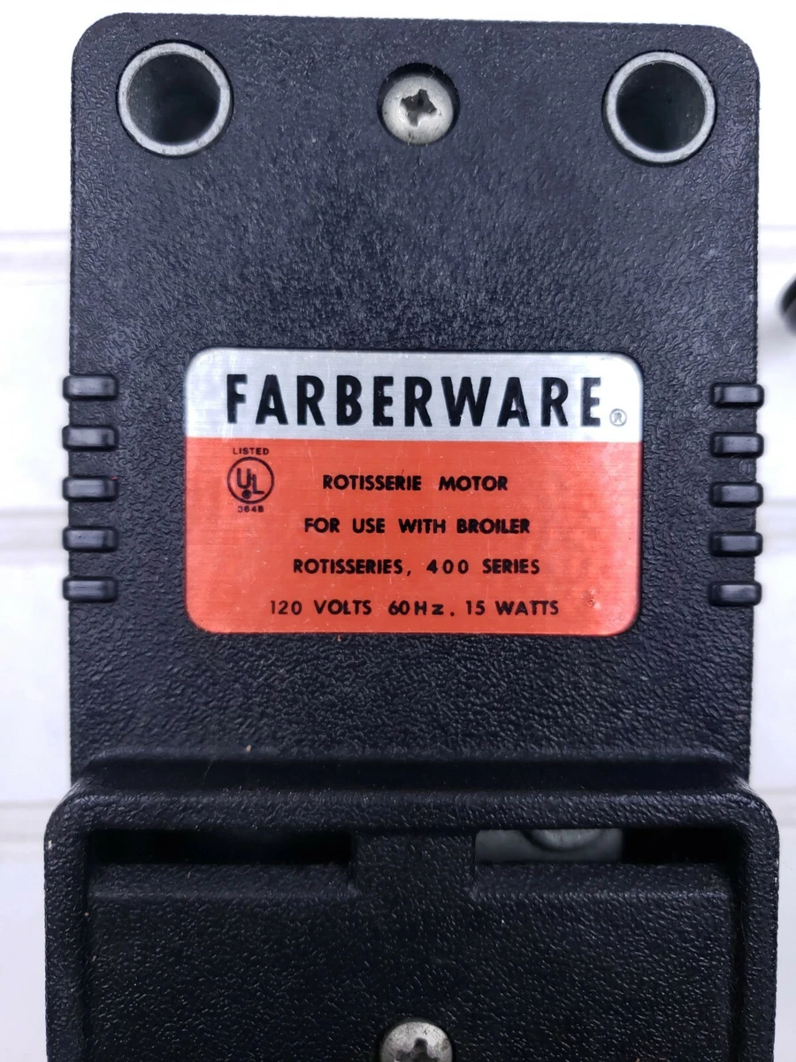 Farberware clearance rotisserie motor
