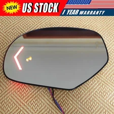 For Cadillac Chevy GMC Mirror Glass Signal Blind Spot Detection Driver Side Left