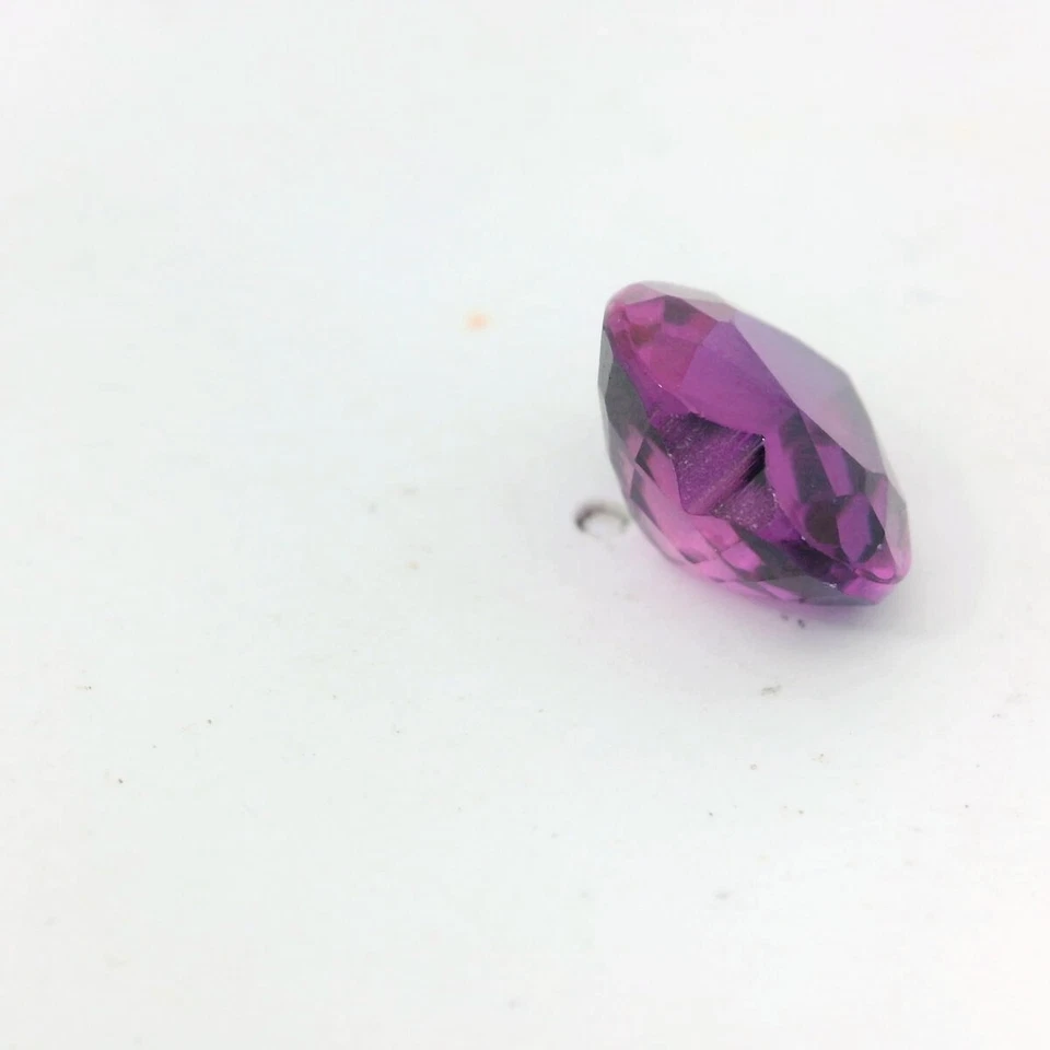 Pedra preciosa de safira rosa escura corte coração 4,99 ct criada em laboratório 10 x 10 mm - Imagem 4 de 4