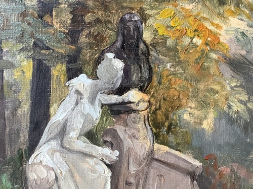 Etienne KRIER (1875-1953) Signed - Oil Canvas - Luxembourg Gardens in Paris - Picture 10 of 20