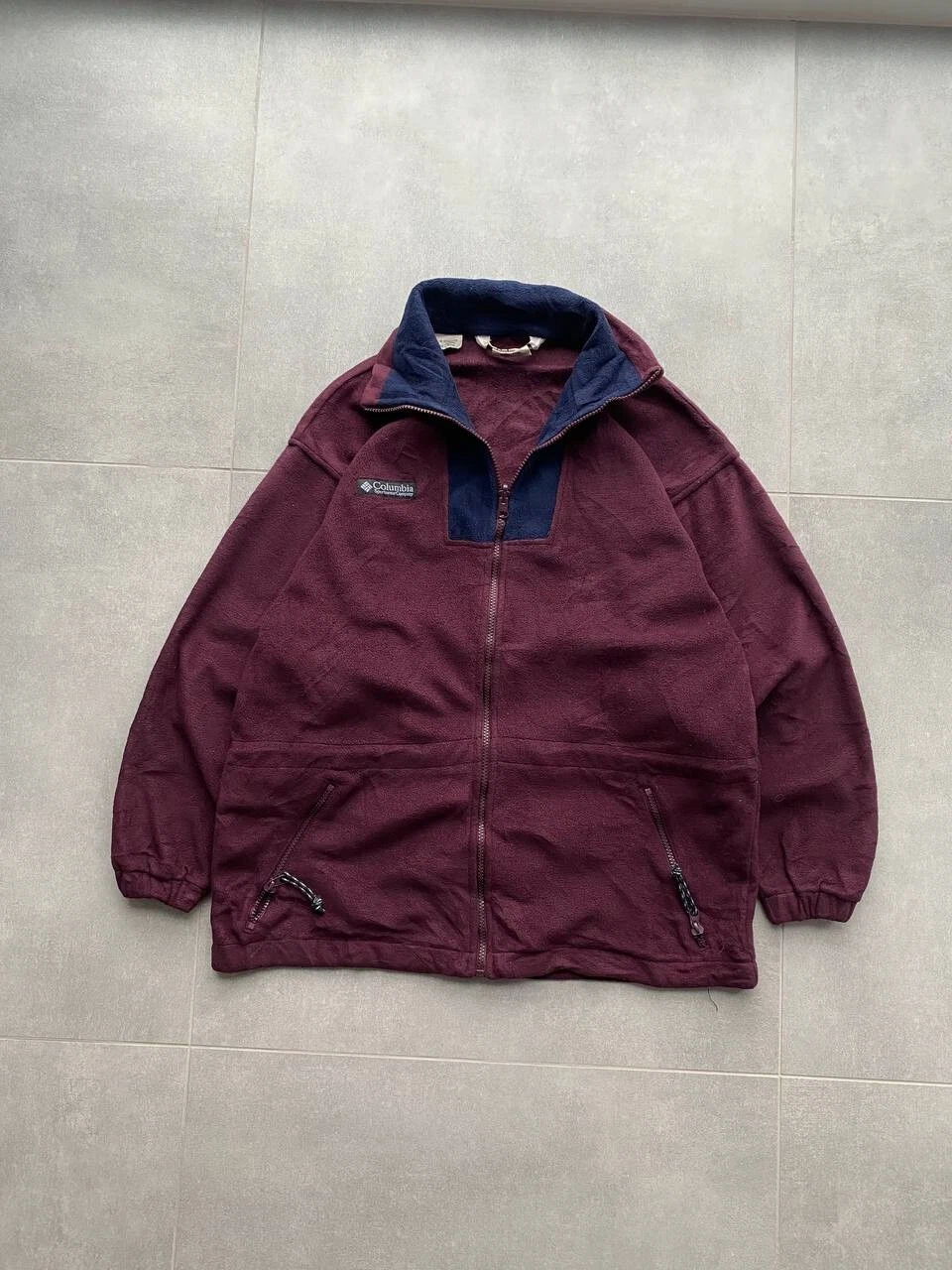 Vintage 90s Columbia Aztec Half Zip Fleece Jacket Sweater Pullover Unisex s