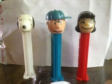 Vintage Snoopy Charlie Lucy Peanuts Pez Collection Lot Set Of 3