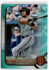 2022 Bowman Chrome Prospects Aqua Refractor Diego Rincones 105/125 #BCP-65 San