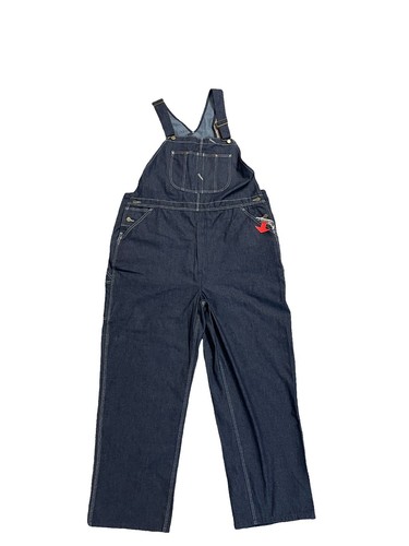 Vintage 60s/70s Sears Denim Blue Tradewear Overalls Made in USA
