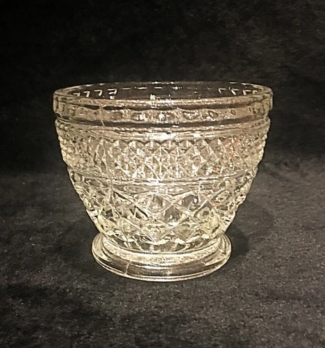 VTG Anchor Hocking Crystal Wexfrod  Clear Sugar Bowl