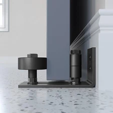 Easelife Sliding Barn Door Bottom Floor Guide,Adjustable Roller,Wall Mount Syste