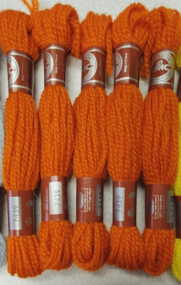 Lot 25 Skeins DMC FLORALIA Wool Persian Yarn Floss Crewel Needlepoint 5 Colors - Image 4 of 4