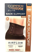 Copper Fit Elite Back Support AirFlow Adjustable Compression Double-Band 30-50"