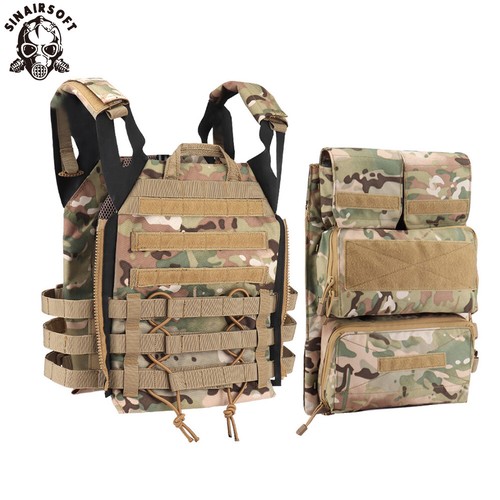Tactical Zip-on Panel Pouch Plate Carrier Back Zip Pack Bag for JPC Bag Military - Picture 17 of 29