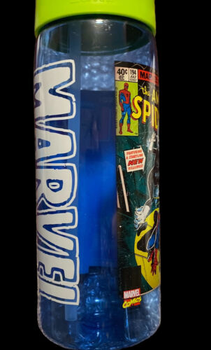 Marvel Comics Spiderman Hulk bottiglia d'acqua con paglia flip top - Foto 2 di 21