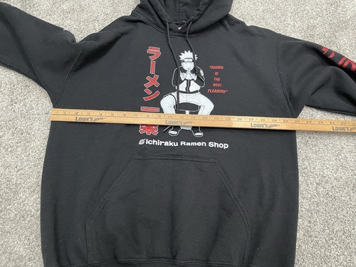 Naruto Ichiraku Ramen Shop Shippuden Shonen Jump Hoodie Japan Black M 0924 - Picture 7 of 7