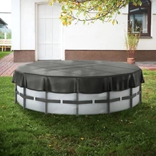 VEVOR 18 Ft Round Pool Cover Above Ground Swimming Pool Cover Waterproof PVC