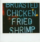 Vintage Polaroid Photograph  Of a Chicago Rib  Place  Neon Sign ( 4 of 4)