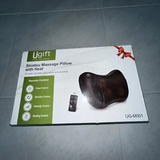 Ugift UG-M001 Black Corded Electric Shiatsu Massage Pillow With Heat