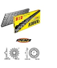 KIT/TRASMISSIONE SUZUKI DR-Z-400 2000-2006 CORONA PIGNONE CATENA DID 520VX3 MOTO