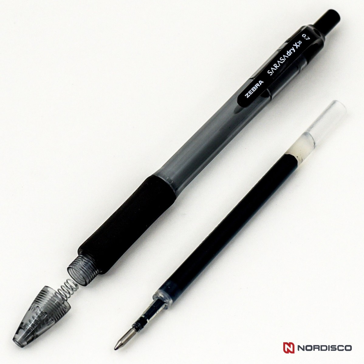 Zebra Sarasa Dry X20 0.7mm Black Gel Ink Rollerball Pen, 46810