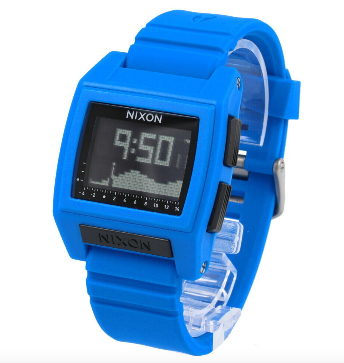 Nixon Base Tide Pro Blue Quartz Watch, 42mm, A1212 300, New In Box