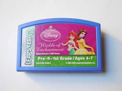 Leap Frog Leapster Disney Princess Worlds of Enchantment Game Cartridge 